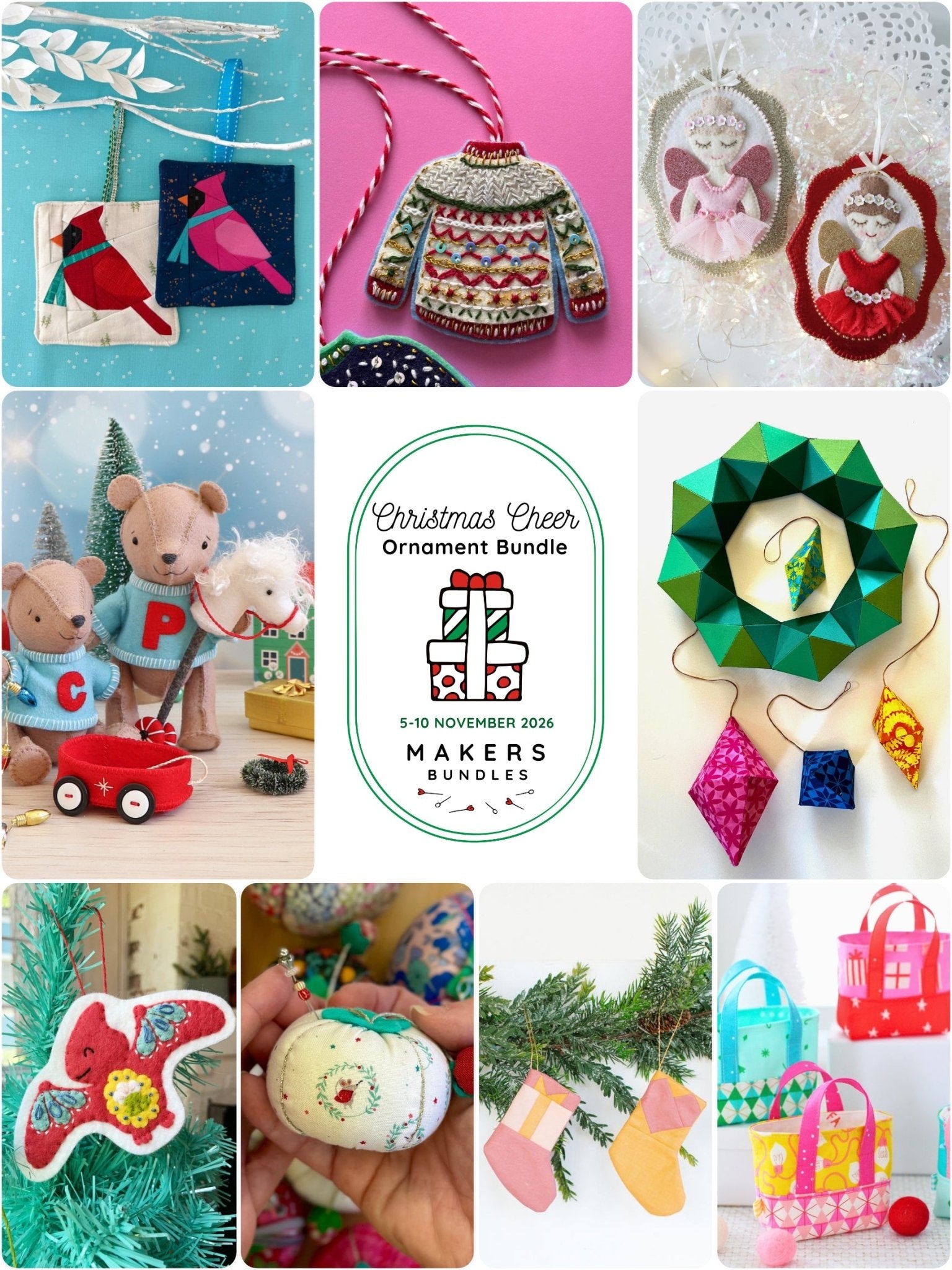 Christmas Cheer Ornament Bundle - Makers Bundles